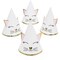 Cat Birthday Party Cone Hats (White, Pink, 24 Pack), Ages 3-14